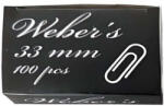  Weber' s Iratkapocs - Fém - 33 mm - 100 db (17741)