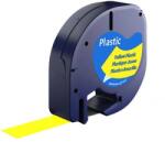Aimo Etichete plastic compatibile DYMO DY91202 LetraTag 12mmx4m galben S0721670-C (pellabel91202)