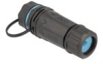 Delock Conector cablu RJ45 jack la RJ45 jack Cat. 6A impermeabil negru 206472 (86701)