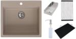 Ruvetti Absol 60 gránit mosogató 56x50 cm bézs 3001AB_BE60_W (3001ABBE60W)