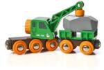 BRIO World, Vagon cu macara, jucarie din lemn Trenulet