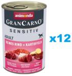Animonda Grancarno Sensitive Marhahús burgonyával 12x400 g