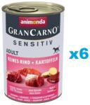 Animonda Grancarno Sensitive Marhahús burgonyával 6x400 g