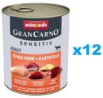 Animonda Grancarno Sensitive Csirke burgonyával 12x800 g