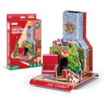 CubicFun 3D puzzle karácsonyi kandalló (W3153)