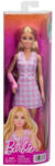 Mattel Fashionista barátok divatbaba - Baba rózsaszín gipszben és kockás ruhában (243) (FBR37_JJN56)