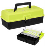Trizand Horgászfelszereléses doboz, horgászláda 33 cm-es szervező 2 polc 10 rekesz