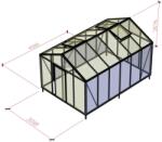 Weka Holzbau GmbH Üvegház télikert Weka BloomCabin növényház 310 x 460 cm üvegház (70398572)