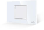 Luxion Intrerupator Simplu Mecanic LUXION cu Rama din Sticla, Standard Italian, 2/3M