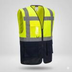 Portwest ES076 ES1 Essential Hi-Vis kontraszt cipzáras vezetői mellény (ES076YNRXXXL)