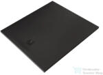 Kludi TERRA 100x120 cm-es RAKSOLID zuhanytálca szifon nélkül, matt fekete 08DW1739 (08DW1739)