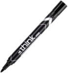 Deli Marker permanent, varf rotund, DELI Think U100 negru