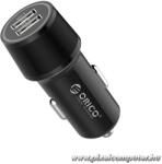 ORICO autós töltő - UCC-2U-BK (Szivargyújtós, USB-A+USB-C, fekete) (ORICO-UCC-2U-BK-BP)