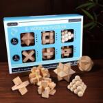 Giftspot Set de Puzzle-uri 3D din Lemn