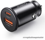 ORICO autós töltő - PM-30-1A1C-BK (Szivargyújtós, USB-C 30W+USB-A 27W, fekete) (ORICO-PM-30-1A1C-BK-EP)