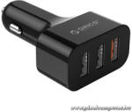 ORICO autós töltő - UCH-Q3-BK (Szivargyújtós, 3xUSB-A 35W, fekete) (ORICO-UCH-Q3-BK-PRO)