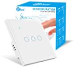 iUni Intrerupator smart touch, WiFi, Sticla securizata, iUni 3G, 10A, Control vocal, Smart Life / Tuya, LED (553851)