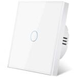 iUni Intrerupator touch cap scara, cap cruce iUni 1F, 1 Canal, Sticla securizata, LED (556197)