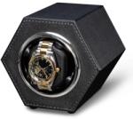 iUni Cutie intors ceas automat iUni, Watch Winder, Piele ecologica, Negru (560842)