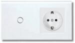 iUni Intrerupator touch si Priza, Rama sticla securizata, iUni 1Y, LED (554056)