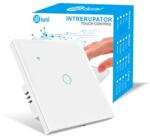 iUni Intrerupator smart touch, WiFi, Sticla securizata, iUni 1G, 1 Canal, 10A, Control vocal, Smart Life / Tuya, LED (553776)