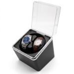 iUni Cutie intors ceasuri automatice iUni, 4 programe, Watch Winder 2, Negru-Argintiu (548147)