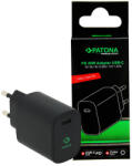 PATONA Premium PD20W Adapter 5V/3A 9V/2.22A 12V/1.67A USB-C PD3.0 QC3.0 negru (PT-2591)