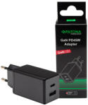 PATONA Premium GaN PD45W Adaptor negru 1xUSB-C 1xUSB-A PD3.0 QC3.0 (PT-2639)