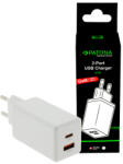 PATONA Premium GaN PD65W Adapter white 1xUSB-C 1xUSB-A PD3.0 QC3.0 (PT-2644)