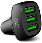 Green Cell Încărcător auto Green Cell GC PowerRide 54W 3xUSB 18W cu tehnologie de încărcare ultra rapidă