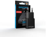PATONA Adaptor plat PATONA Platinum GaN PD20W Negru 1x USB-C PD3.0 QC3.0 (PT-2594)