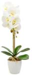 Vog und Arths Műnövény dekoráció - orchidea - fehér - 48 cm (11901B)