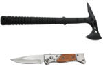 Depox Set Topor DEPOX®, Tactical Spirit, 40 cm, teaca inclusa si briceag de vanatoare AK (0970)