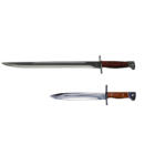 DEPOX Pachet Cutit tip baioneta si Maceta, AK-47, camping si vanatoare, 28 cm, husa inclusa (0988)
