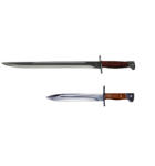 DEPOX Pachet Cutit si Maceta, AK-47, otel inoxidabil, 31 cm, teaca inclusa (0987)