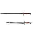 DEPOX Set Cutit si Maceta vanatoare, model AK, otel inoxidabil, 39 cm, argintiu (0985)