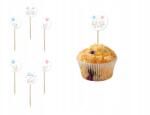 Congee Piki tortadíszítéshez, muffinhoz, Gender Reveal, 6 db, 6, 5 cm