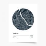 Empikfoto. ro Poster, Maps: Warsaw, 50x70 - 83060