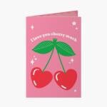 Empikfoto. ro Felicitare personalizată I love you cherry much, 10x15 cm - 107426