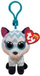  BOOS plüss figura ATLAS Clip 8, 5 cm fehér-türkiz róka (TY 35249)