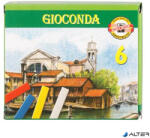 KOH-I-NOOR Pasztellkréta, kemény, KOH-I-NOOR "Gioconda 8111/6", 6 különböző szín (8111006009SV) - alter