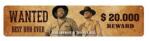 Heo Bud Spencer and Terence Hill fémtábla Wanted 46x10 cm (BSFB-STRT08)