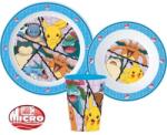  Pokémon étkészlet, micro műanyag szett, pohárral 260 ml (STF11140)