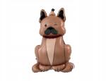 PartyPal Fólia lufi Kutya Bulldog 60x98 cm álló sapkával