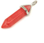 R. M. ékszer Vogel medál cherry kvarc üveg 8x30mm (021640)