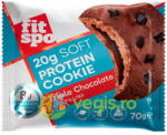 FITSPO Prajitura (Cookie) cu 20% Proteina fara Gluten Triple Chocolate 70g