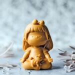  Cicás kislány Meditáló szilikon forma gyertyákhoz, szappanhoz, gyantához