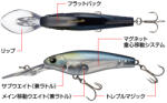 EVERGREEN GRAN SEARCHER 6.5cm 8gr #296 MIGHTY SHAD