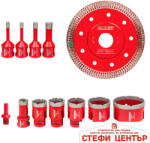 Raider Боркорони Diamond Dry M14 Ø6-68mm+Диск+AL Case Set 12 бр (157866)