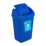 Heinner Cos Gunoi Capac Batant, Reciclare Eco 35 L, Albastru, Heinner (hr-al-35a) Cos de gunoi